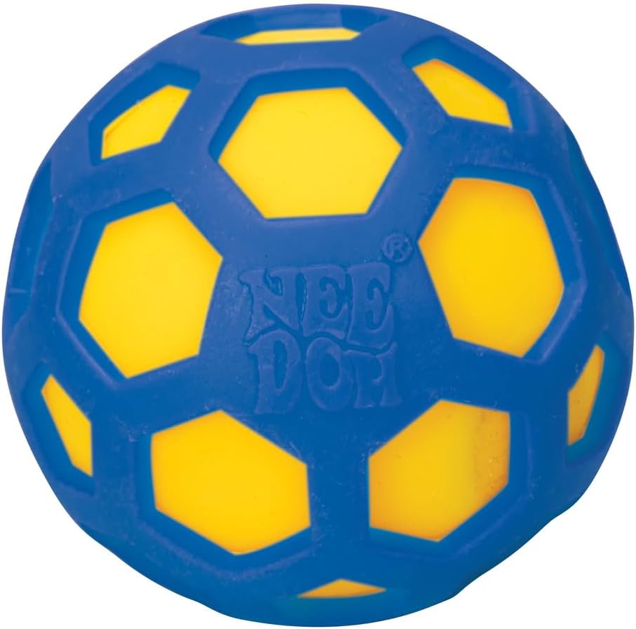 Schylling NeeDoh Atomic - Sensory Squeeze Toy - Satisfying Dough Filling - 2.25 Wide - Color May Vary (Pack of 1)