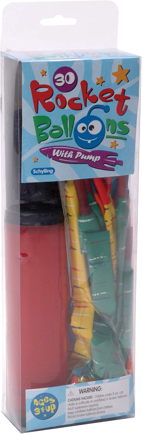 Schylling Rocket Balloons and Pump